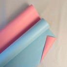 Пудровая пленка EXTRA двухсторонняя Розовый/Голубой (50см х 9м)
